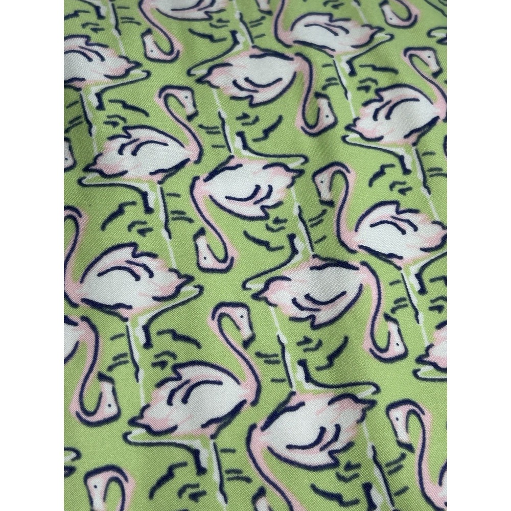 NWT Jockey Capri Pajama Pants with Pockets, Soft Cool Size XXL Green Flamingos - Picture 2 of 7
